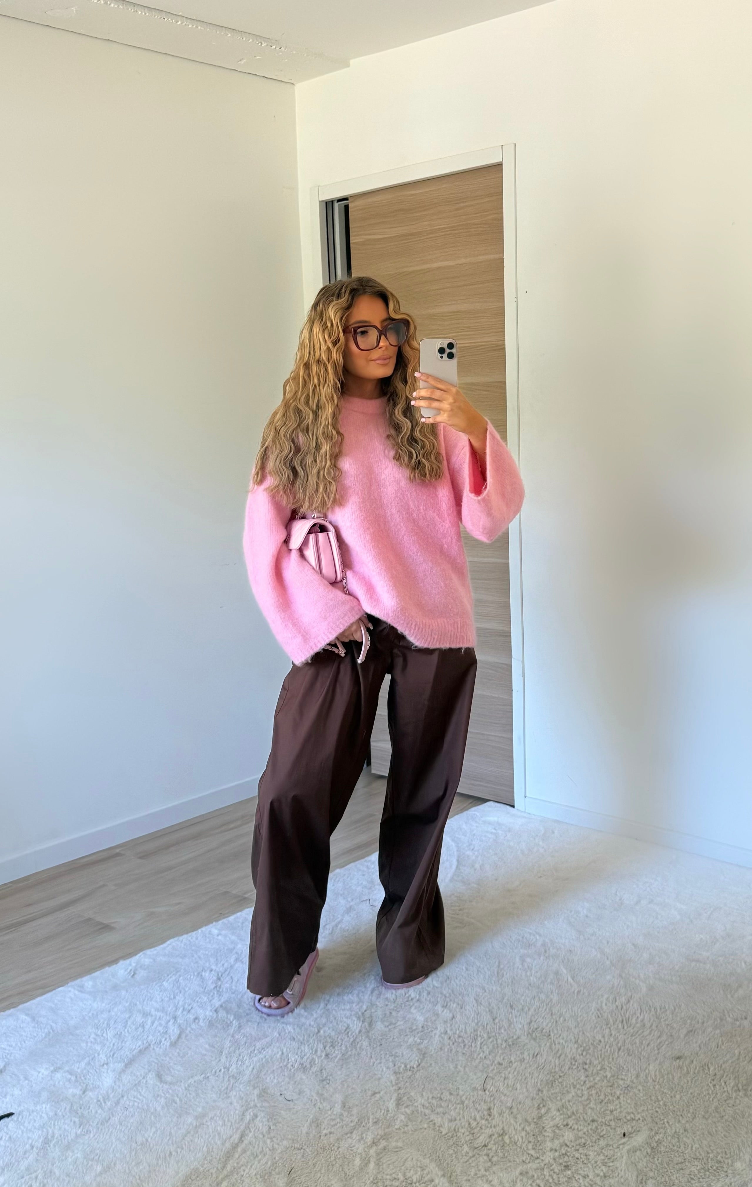 Pantalon baggy chocolat