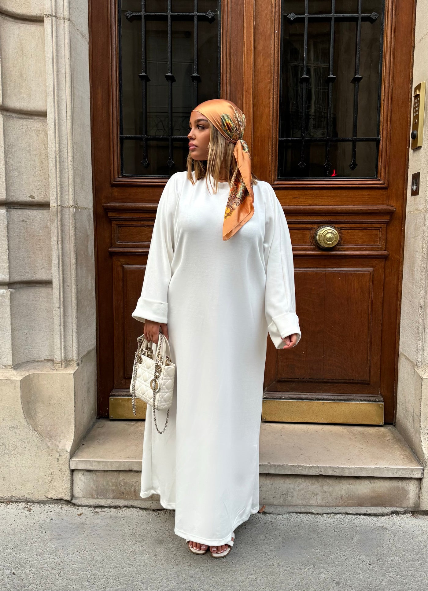 Robe t-shirt longue blanche