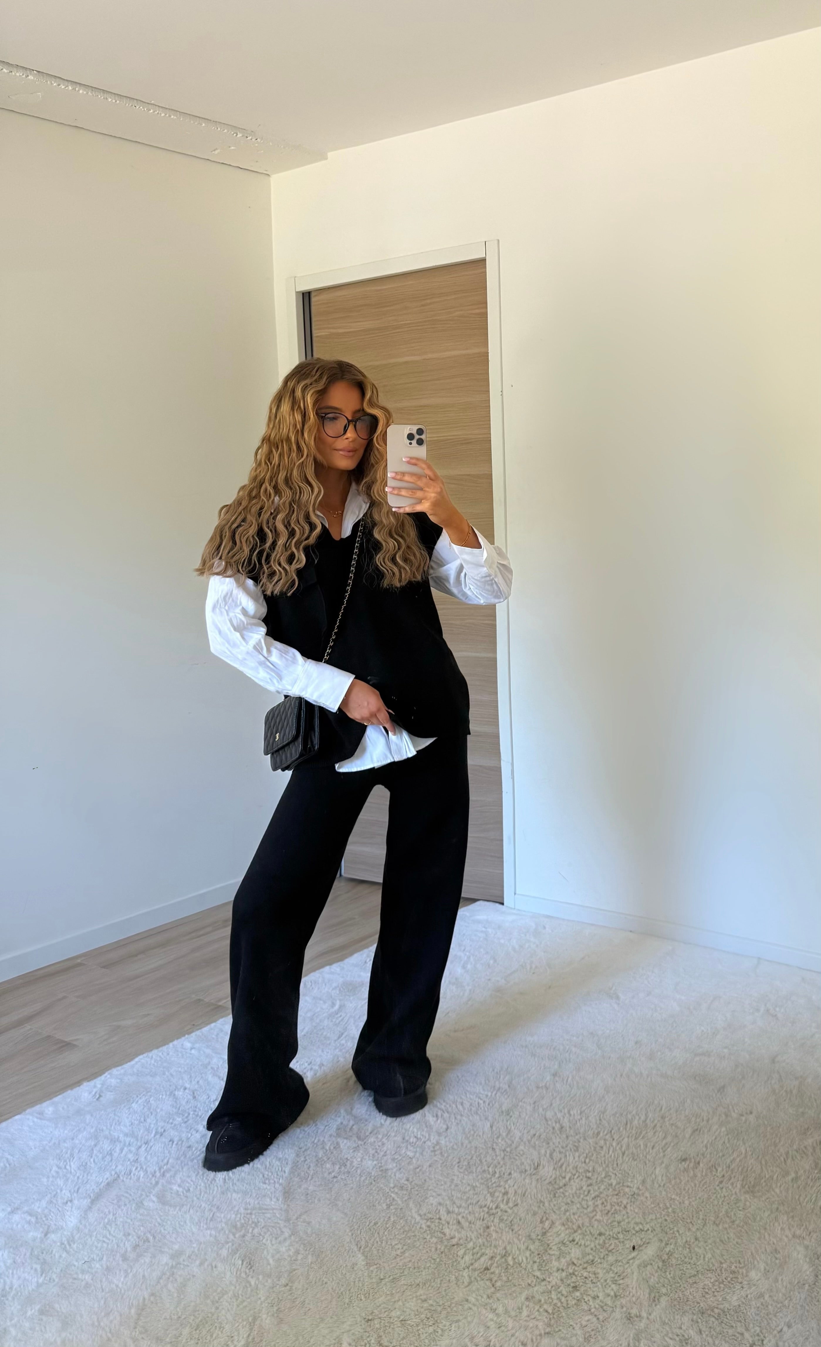 Ensemble sans manche noir