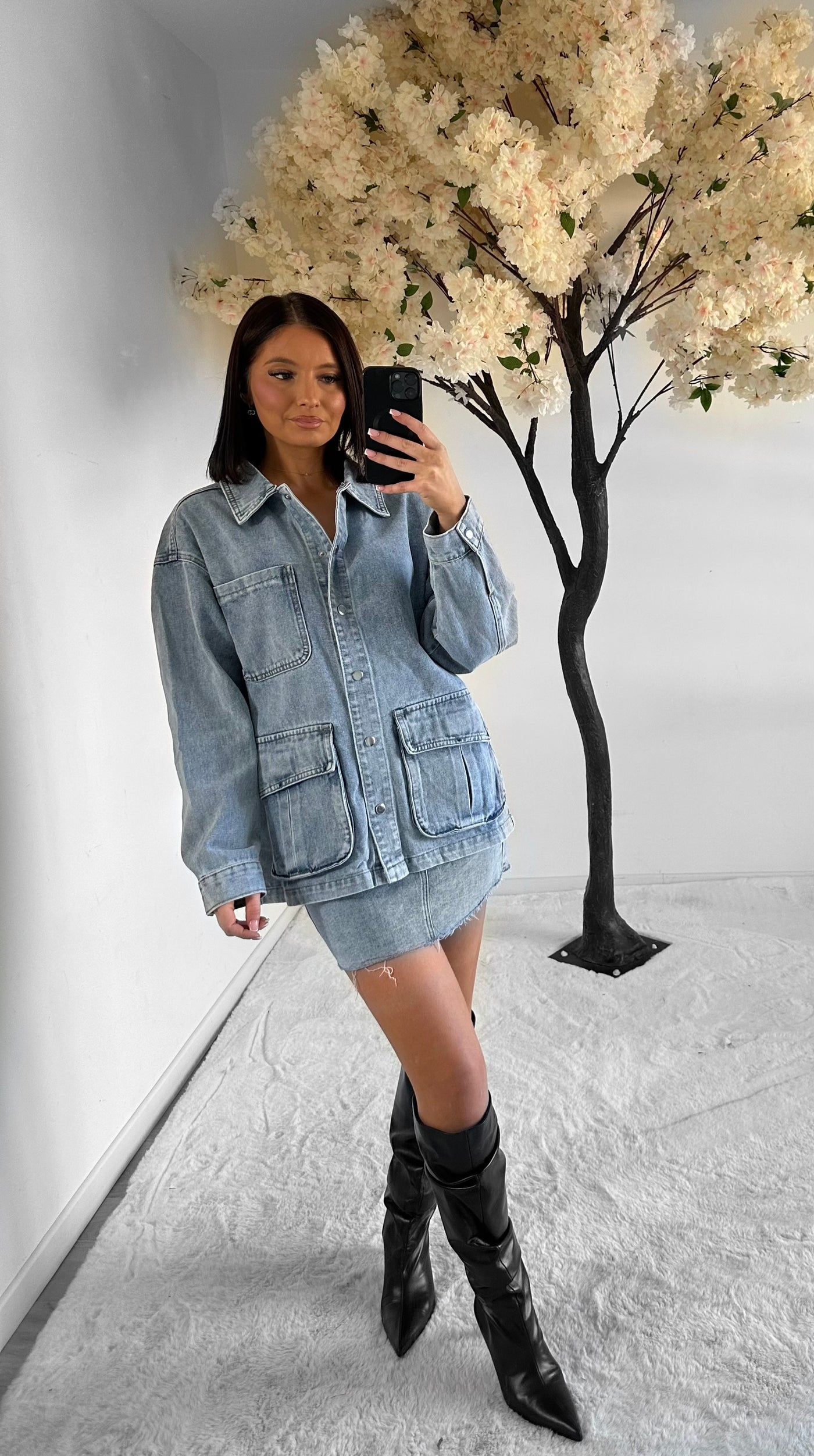 Veste en jean oversize