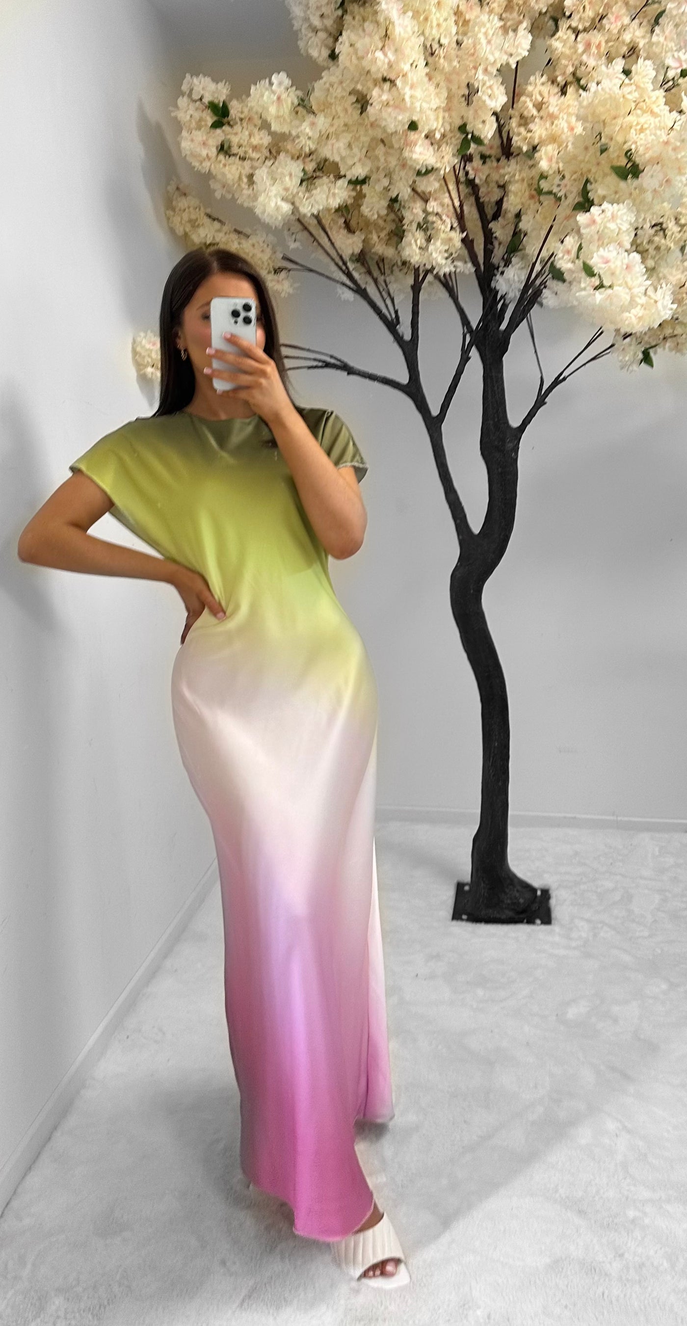 Robe multicolor rose