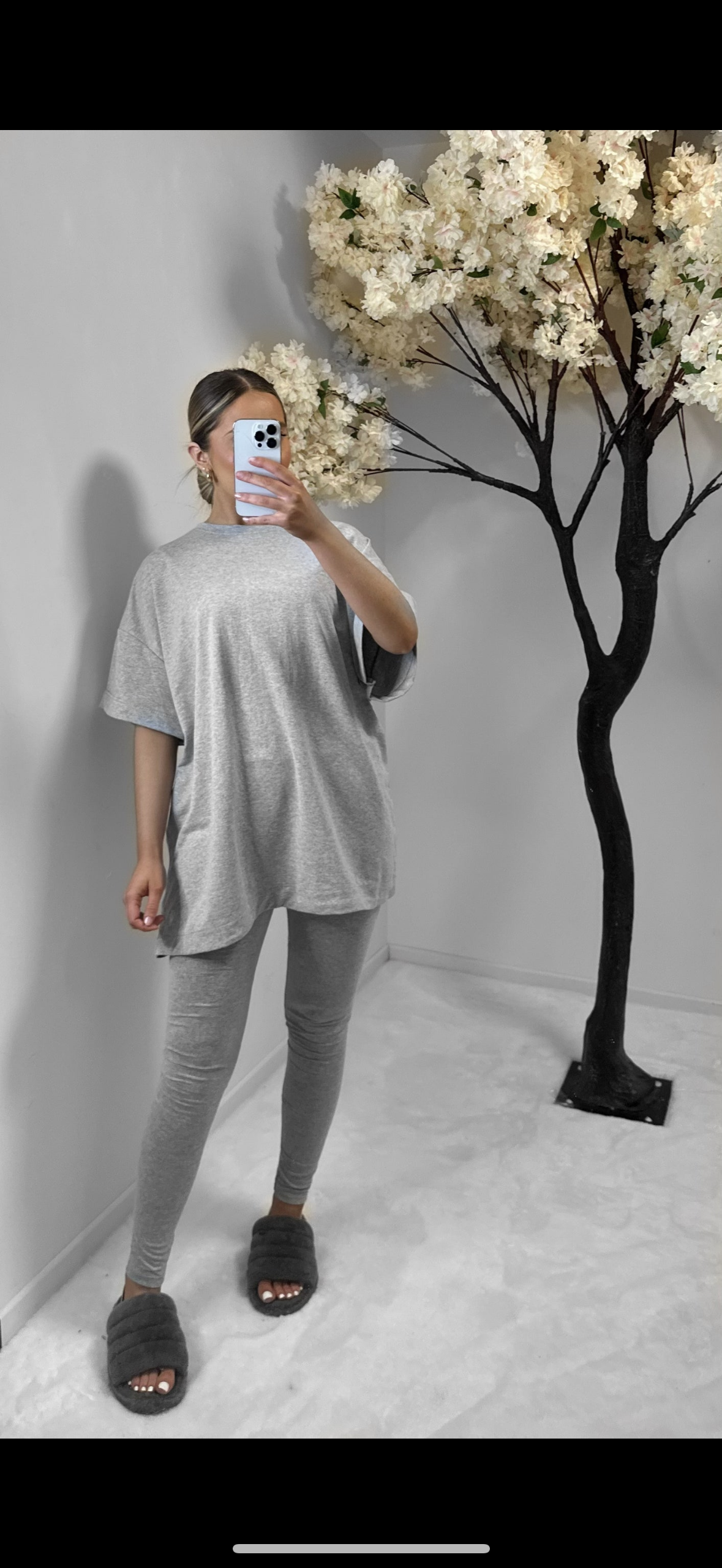 Ensemble legging gris