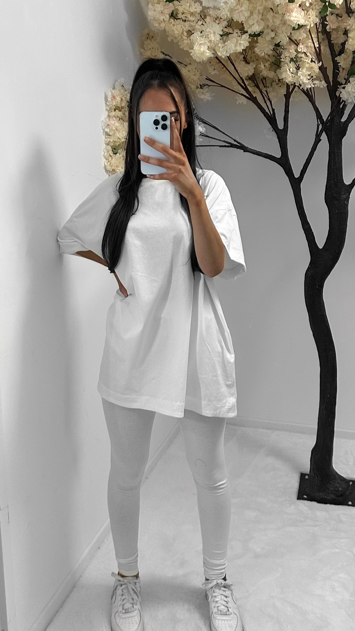 Ensemble tee shirt + legging blanc