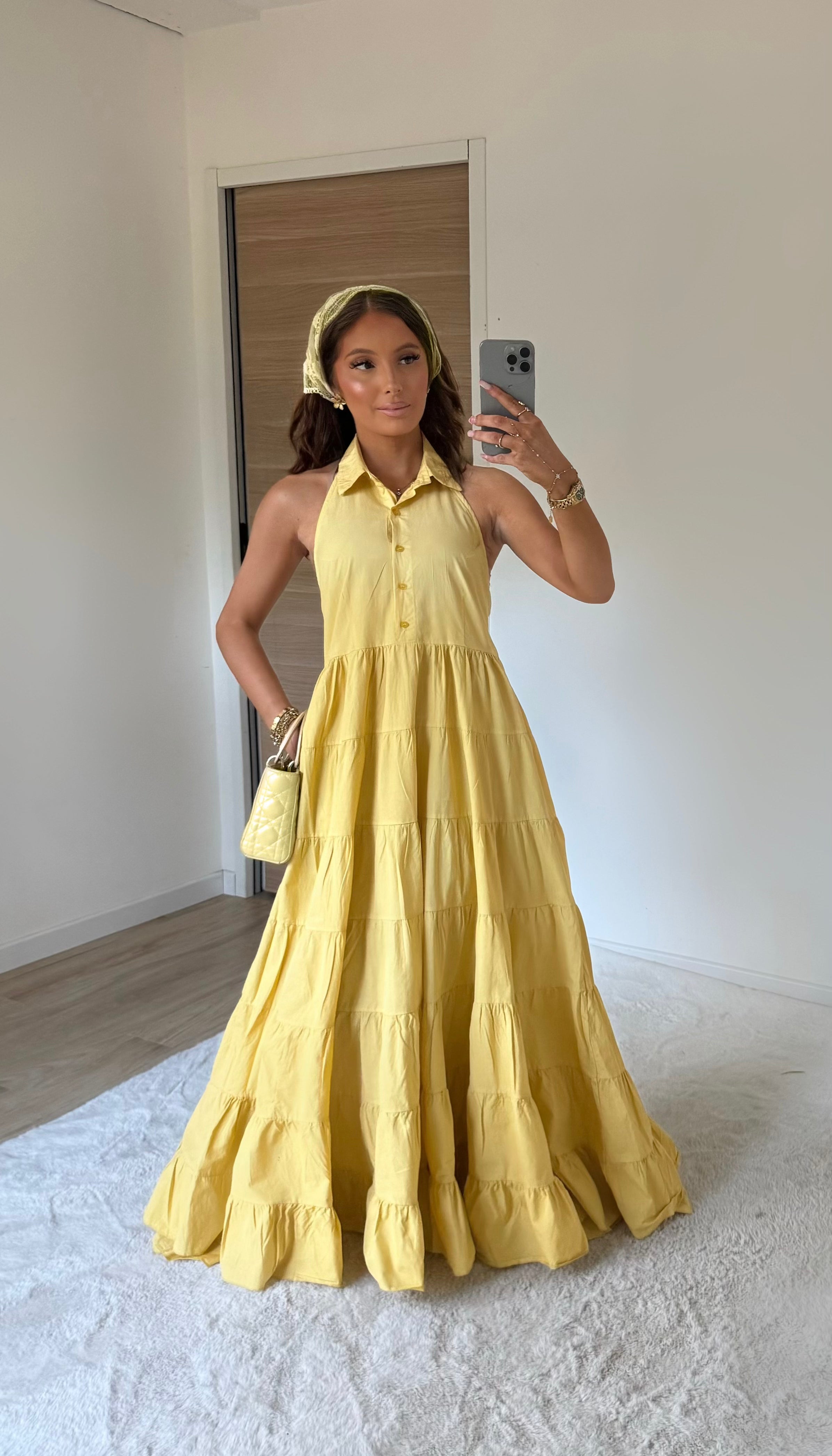 robe belle jaune