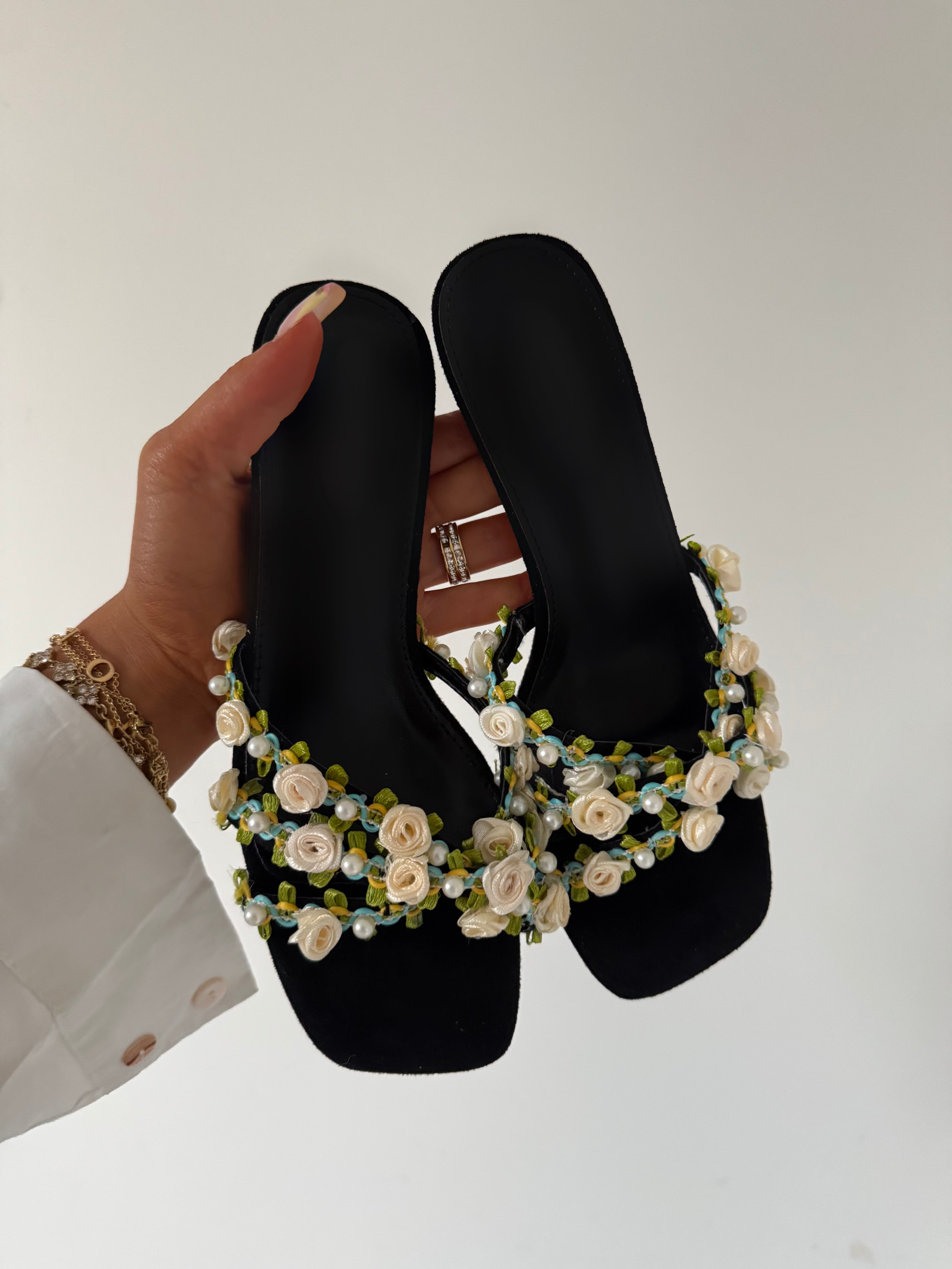 talons mimi fleuris